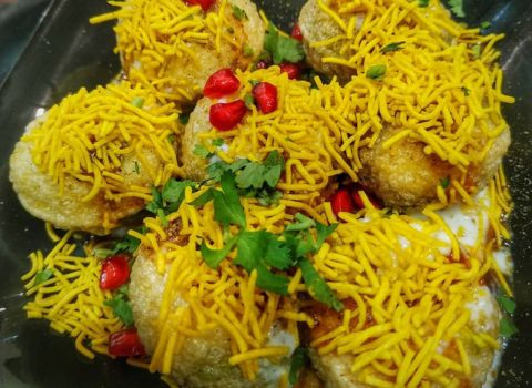 Brindhavan Vegetarian Restaurant Vennala dahi puri