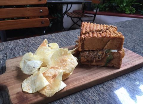 Kashi Art Café, Fort Kochi bacon sandwich image