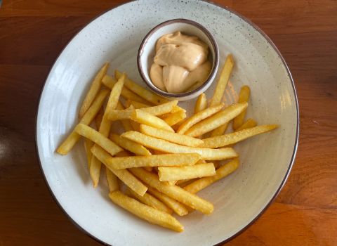 The Burgery In Kodungallur fries with mayo