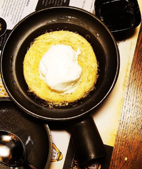 Kunafa-with-cheese-Ice-cream