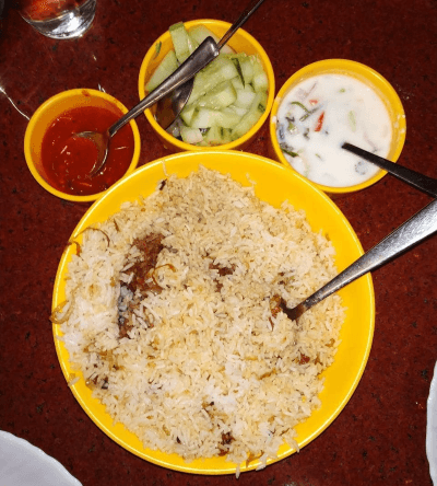 beef dum biriyani from hotel rahmath kozhikode