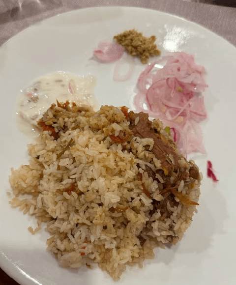 chicken biriyani from hotel rahmath kozhikode