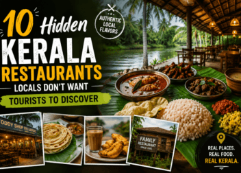 Traditional Kerala meals served at hidden local restaurants in Kerala