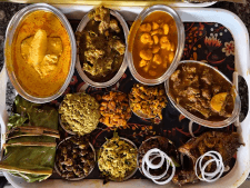 non veg platter with seafood and different meats